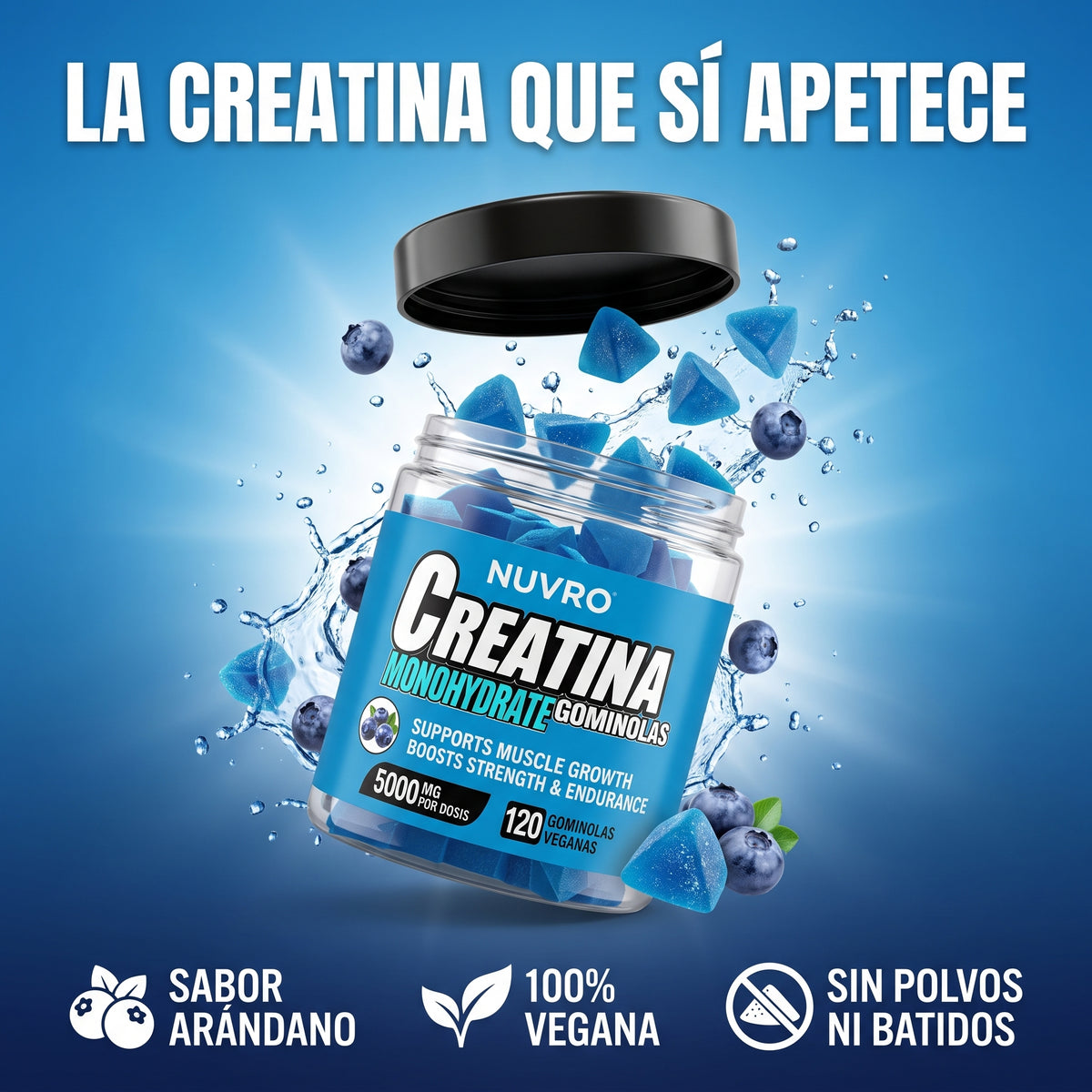Creatina en gominolas