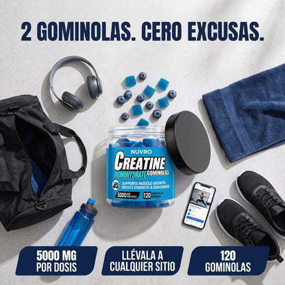 Creatina en gominolas