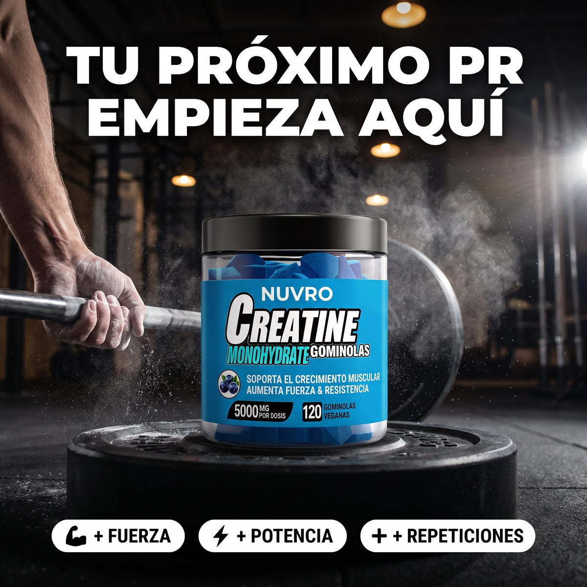 Creatina en gominolas
